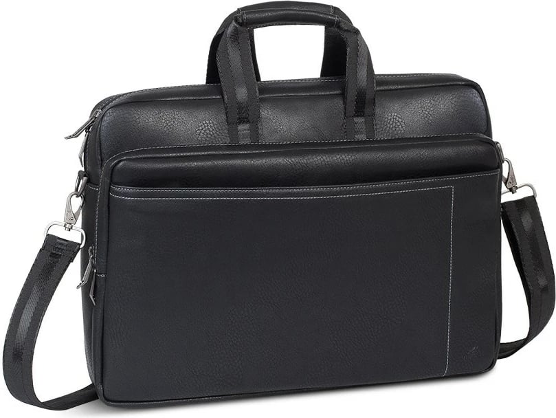 Çantë pune RivaCase Orly RC8940, për laptop 16", poliuretan, e zezë