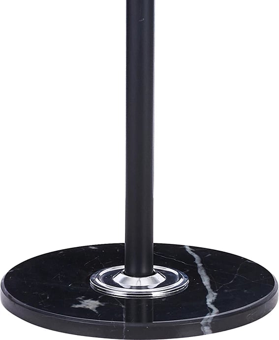 Stendë për pallto Lorenda, metal, bazë mermeri, e zezë, 37x175cm