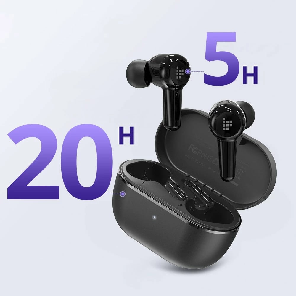 Kufje TWS Tronsmart Apollo Air +, Bluetooth 5.2, ANC, IP45, të zeza
