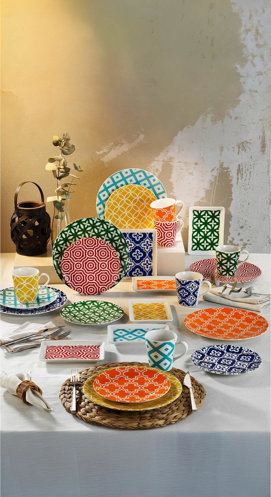 Set mëngjesi 24 copë, shumëngjyrësh, Hermia Concept, 58YMT000261