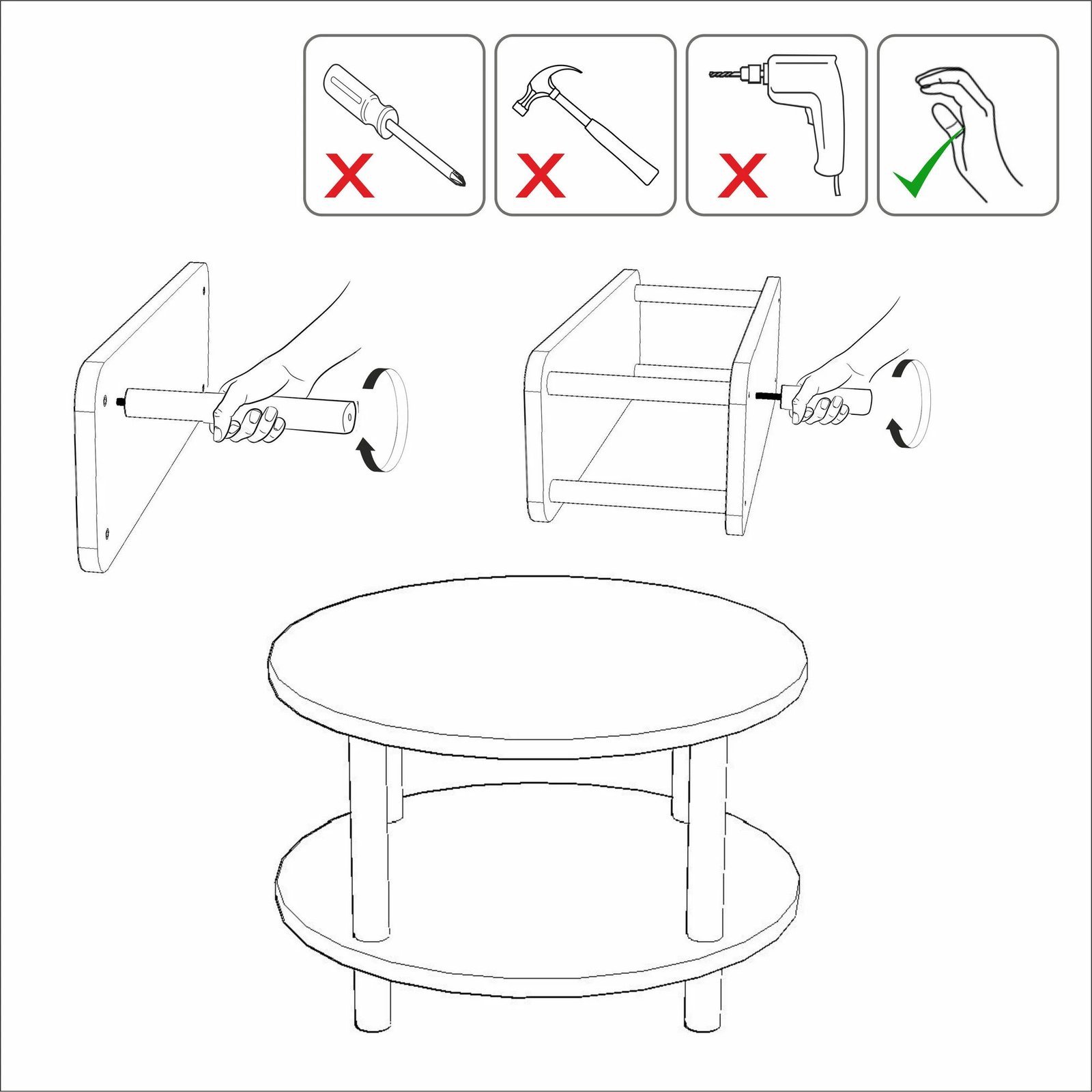 Tavolinë kafeje Hanah Home, Roby, ngjyrë Atlantic Pine, 70x43.7cm