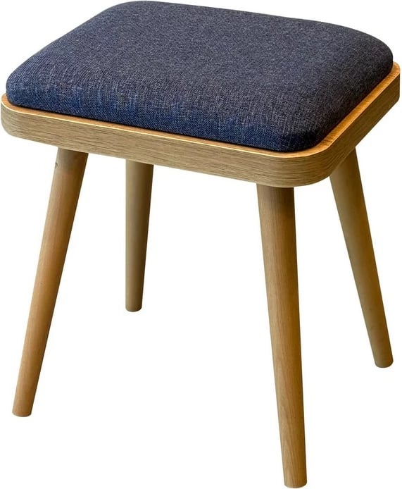 Set dy karrige të ulëta Skye Decor, Vina Mini 1048, ngjyrë lis, blu e errët (2 copë)