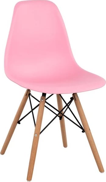 Karrige me këmbë druri dhe ulëse Twist PP rozë FH8460.05 46x50x82 cm, set prej 4 copë Karrige me këmbë druri dhe ulëse Twist PP rozë FH8460.05 46x50x82 cm, set prej 4 copë