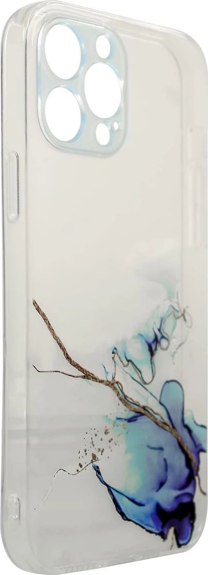 Mbështjellës Hurtel Marble Case për Xiaomi Redmi Note 11, TPU, Blu