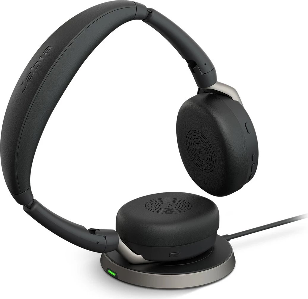 Kufje Jabra Evolve2 65 Flex, wireless, Link380c MS Stereo, karikim wireless, e zezë