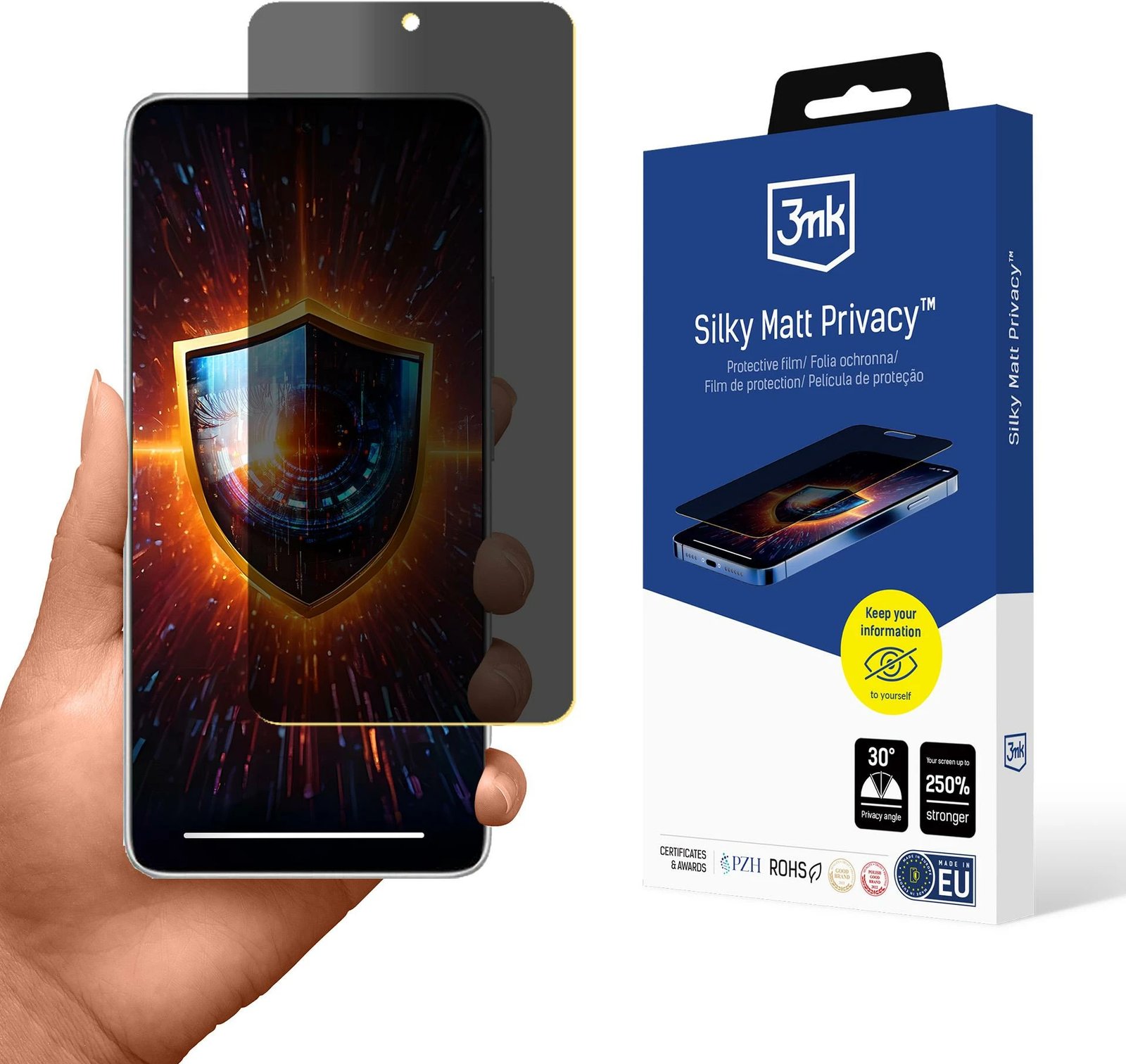 Film mbrojtës privatësie 3mk Silky Matt Privacy për Xiaomi Redmi Note 14 5G, mat