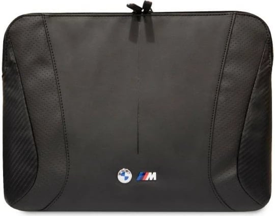 Mbështjellës laptopi BMW Perforated, 16 inç, Najlon/Eko-lëkurë, i zi