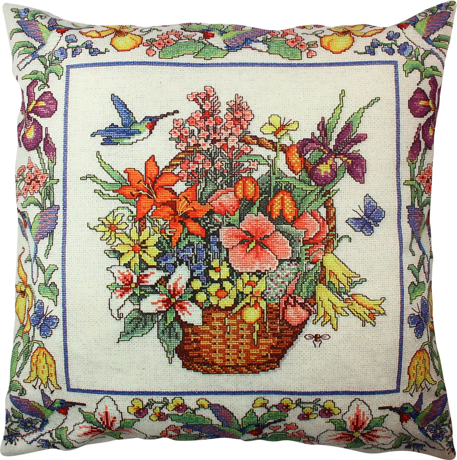 Jastëk dekorativ Aberto Design, A11835, shumëngjyrësh, 43x43cm