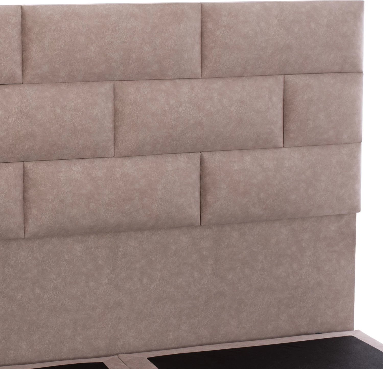 Krevat SOLEDAD, pëlhurë tip nubuck, 150x200