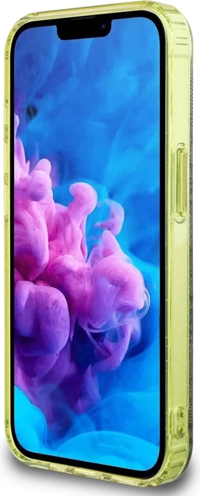 Mbështjellës Guess IML Metal Glitter 4G Circle Triangle MagSafe për iPhone 16e, Kafe