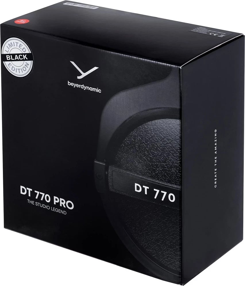 Kufje Beyerdynamic DT 770 Pro Black Limited Edition, të mbyllura, të zeza