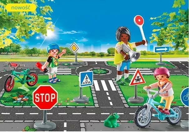 Set figurina Playmobil City Life 71332, kurs biçikletash, 34 pjesë