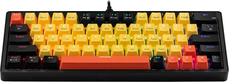 Tastierë mekanike Tracer GAMEZONE EVO2 HOT SWAP 63, e verdhë