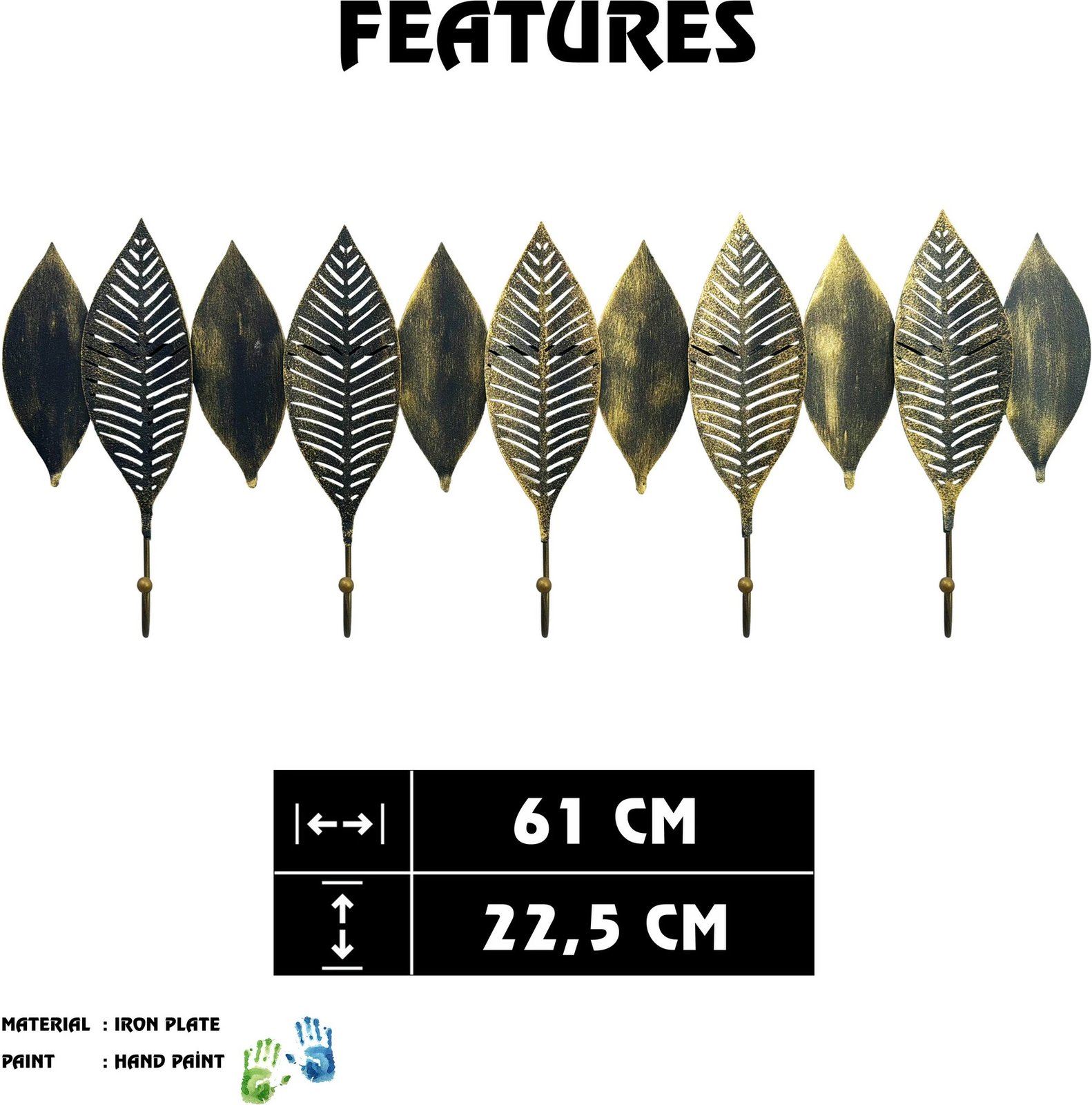 Varëse muri metalike Wallity, shumëngjyrëshe, Dilber