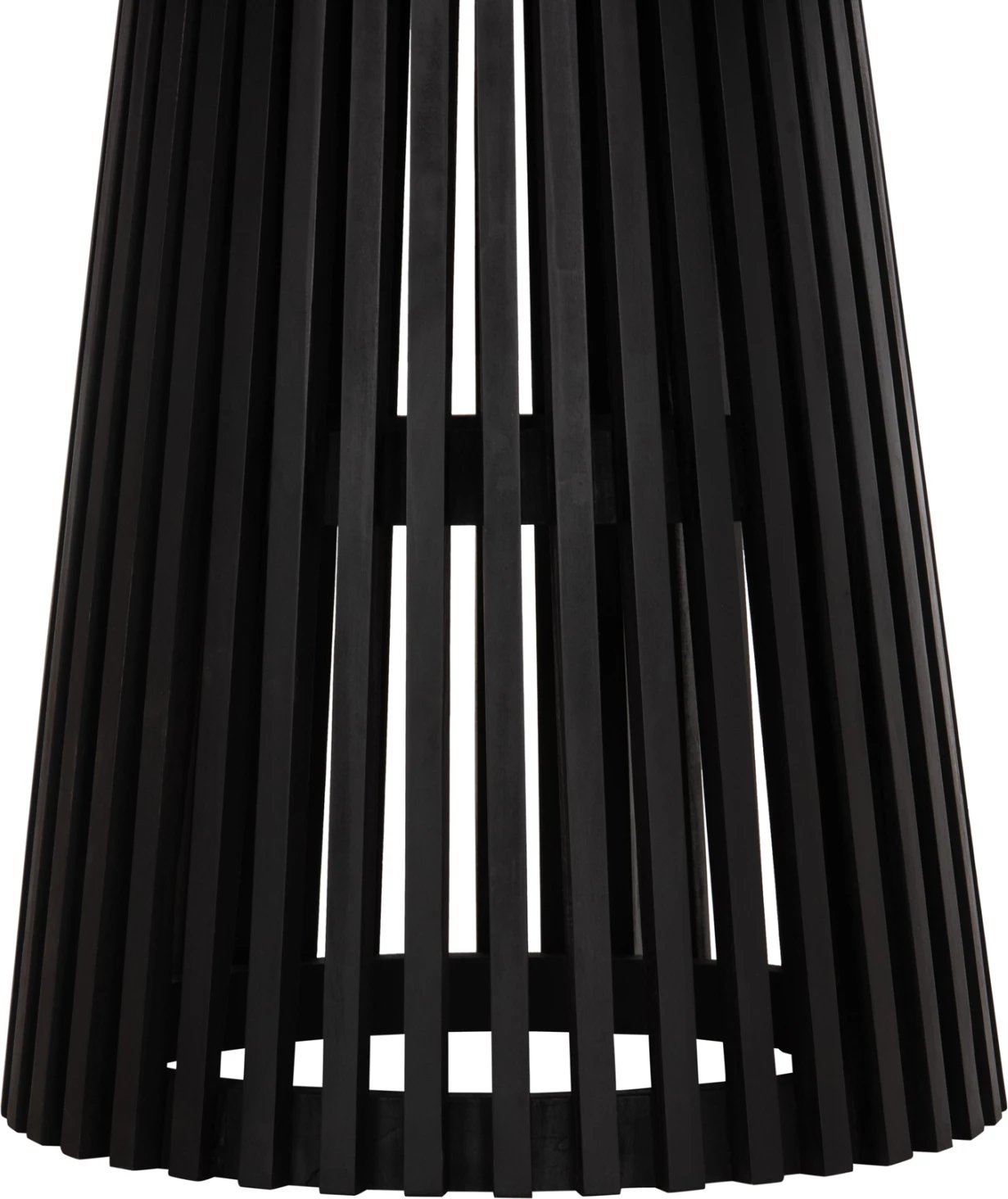 Tavolinë e rrumbullakët për ngrënie, dru Mindi, e zezë, FRANTZ FH9388.02, 118x79cm