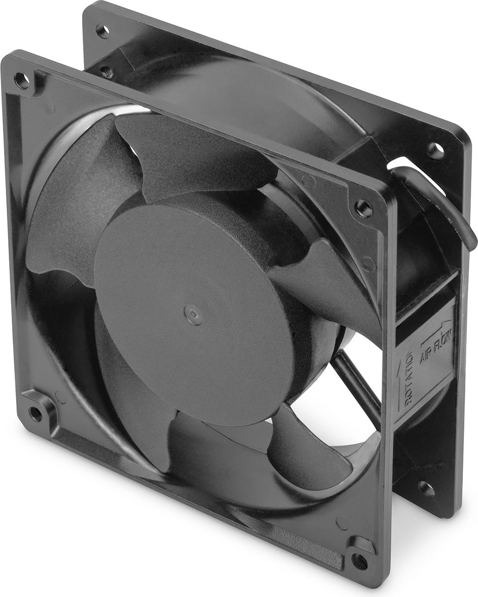 Ventilator Digitus për kasë rrjeti/serveri, 19 inch, i zi
