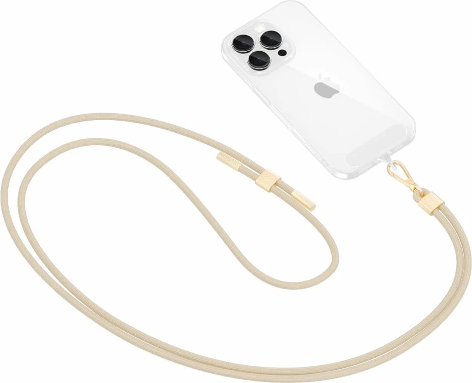 Rrip crossbody për celular Tech-Protect C2S, me adaptera, Bezhe