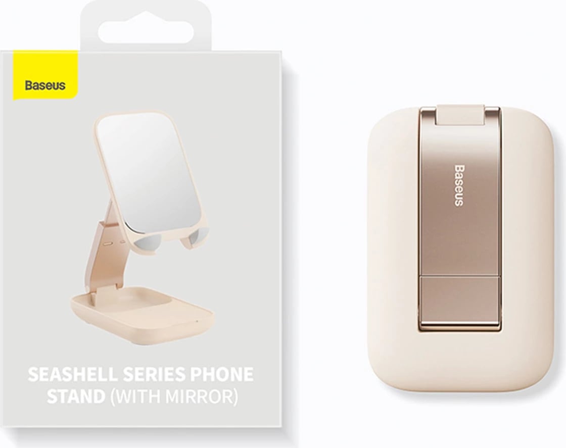 Mbajtës i rregullueshëm për celular Baseus Seashell Series, B10551500111-00, i zi