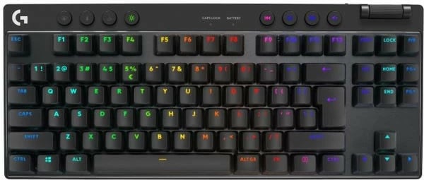 Tastierë gaming Logitech G Pro X TKL Lightspeed pa tela, RGB LIGHTSYNC, USB, US layout, e zezë