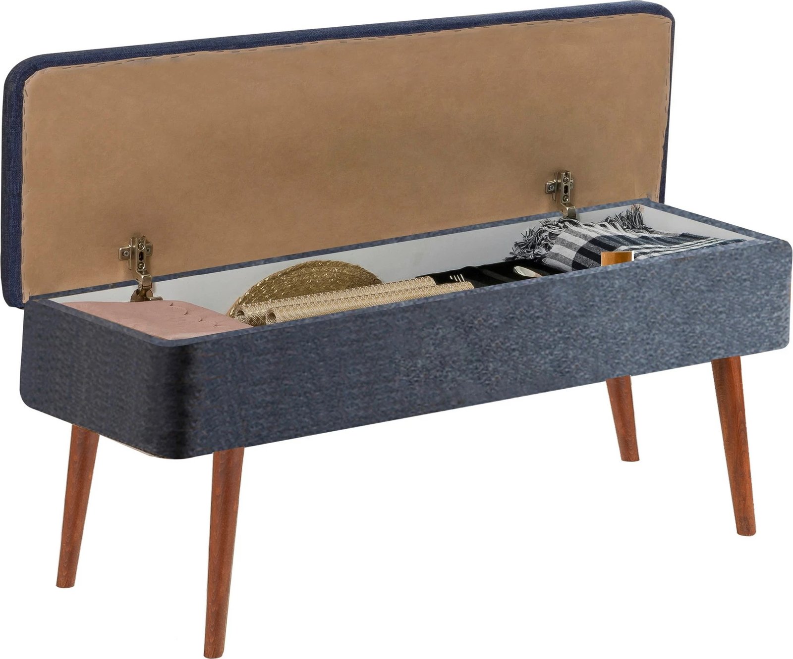 Bankë Hanah Home, Vina 1048-2, ngjyrë arre, blu e errët