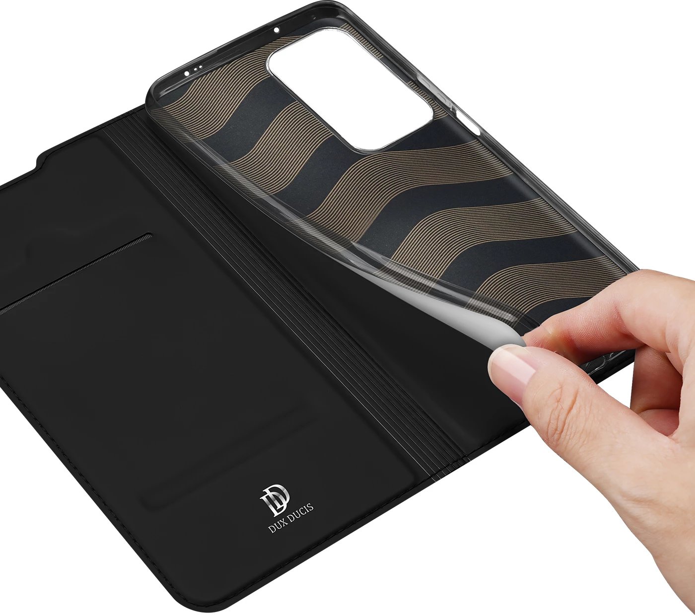 Mbështjellës Dux Ducis Skin Pro për Xiaomi Poco F4 5G, me kapak, i zi Mbështjellës Dux Ducis Skin Pro për Xiaomi Poco F4 5G, me kapak, i zi