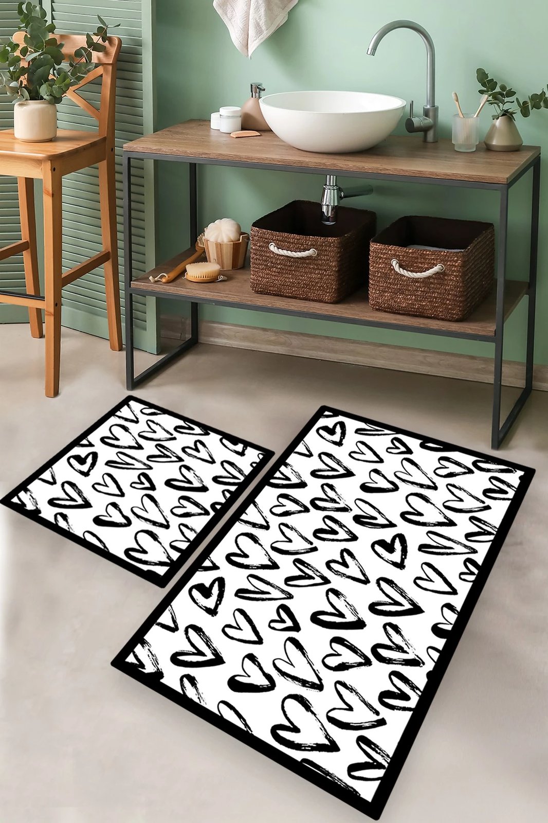 Set tapetash për banjo (2 copë), Mijölnir, zemra të vogla