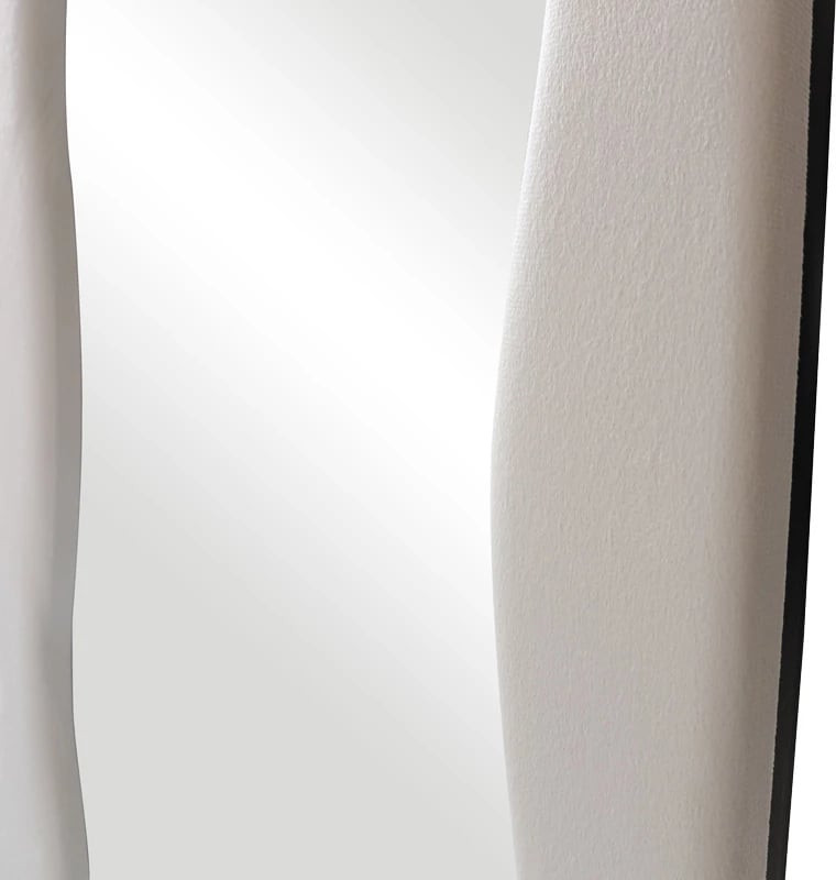 Pasqyrë Lezour, kadife e bardhë, 50x5x170cm