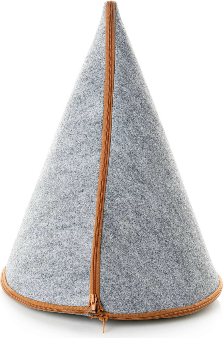 Shtrat për mace prej ndjese, ngjyrë gri, Paws & Whiskers, CATHOMEL, 50x50x60cm