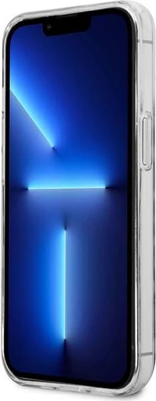 Mbështjellës Guess GUHCP13LHSLEOK për iPhone 13/13 Pro 6.1", hardcase, Leopard, Gri