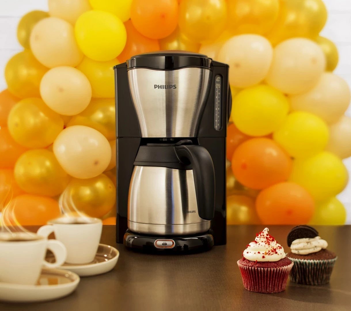 Aparat kafeje Philips Café Gaia HD7546/20, 15 filxhanë, i zi