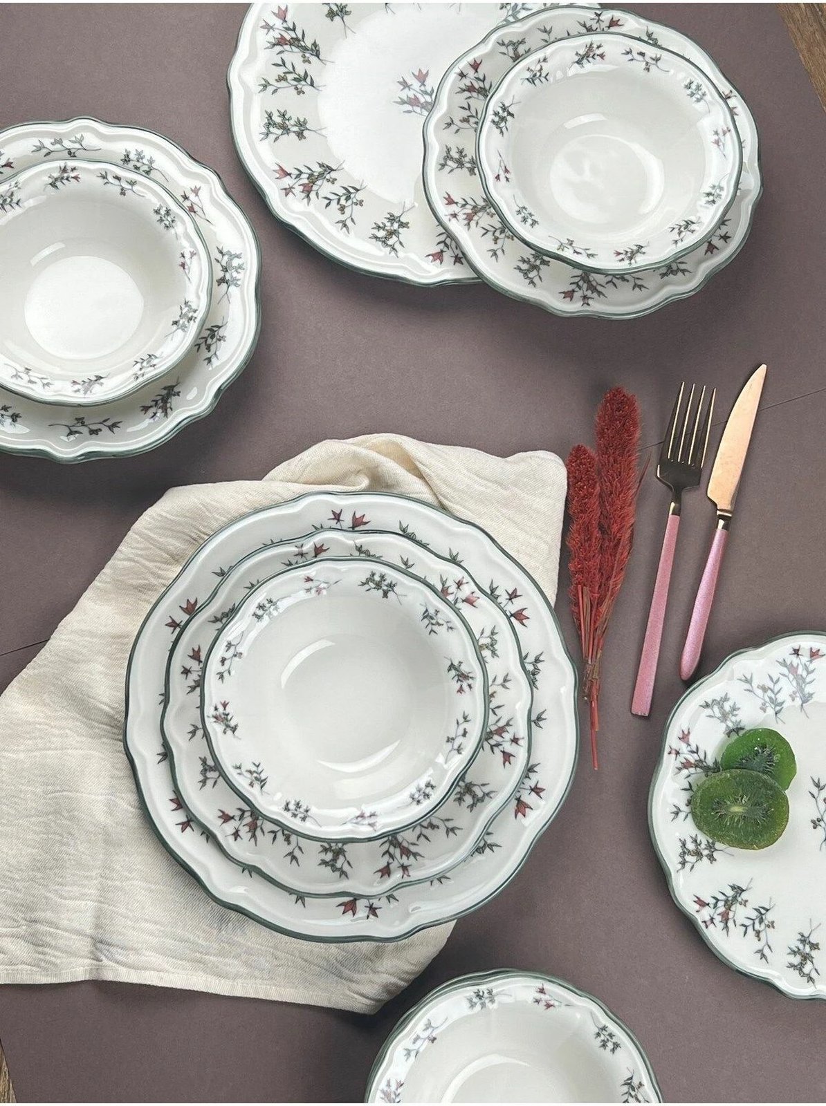 Set enësh për drekë (24 copë), Hermia Concept, Terra 24