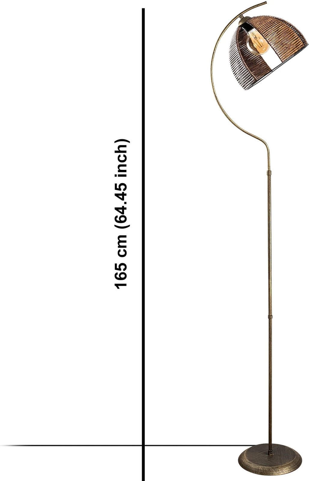 Llambë dyshemeje Opviq, Demilune, ngjyrë antike