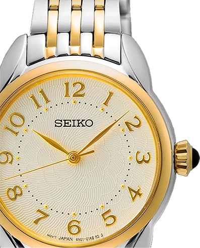 Orë dore SEIKO SUR562P1, argjend e ar