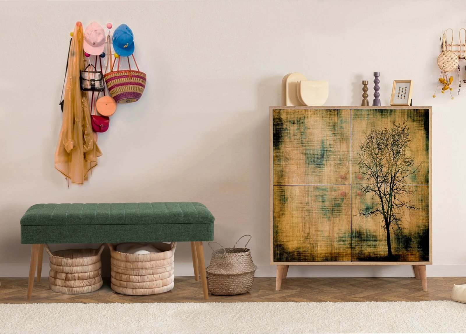 Set mobiljesh për korridor, Sonomo dhe e gjelbër, Skye Decor, 729-1070