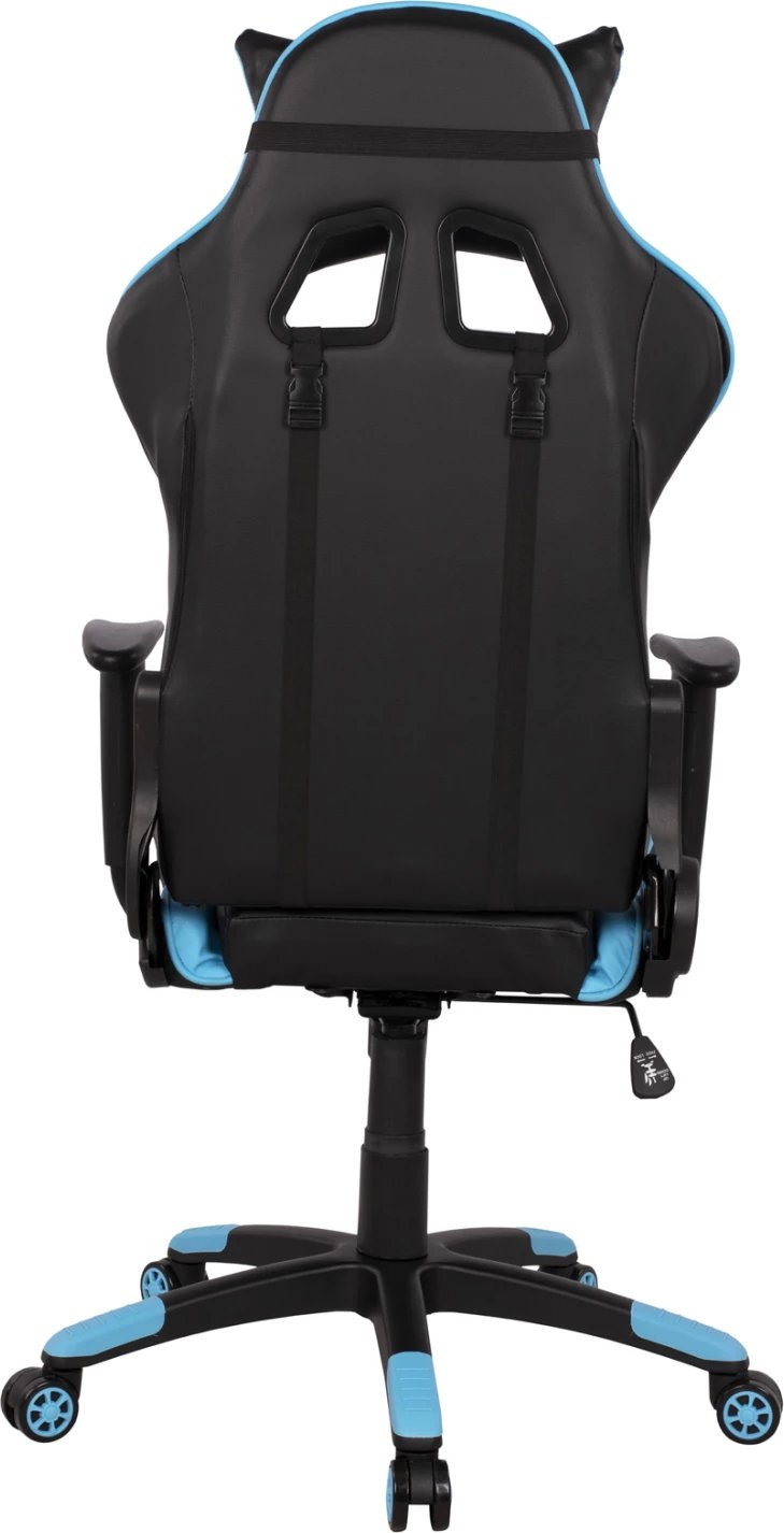 Karrige për gaming zyre, ngjyrë zezë-dritë blu, FH1072.08, 66,5x70x(122-129) cm