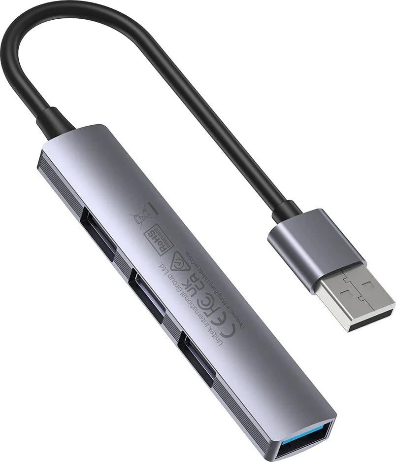HUB Unitek H1208A USB-A / 3x USB-A 2.0, USB-A 3.0, Gri