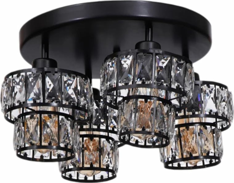 Llambë tavani Opviq, e zezë, 9015-4