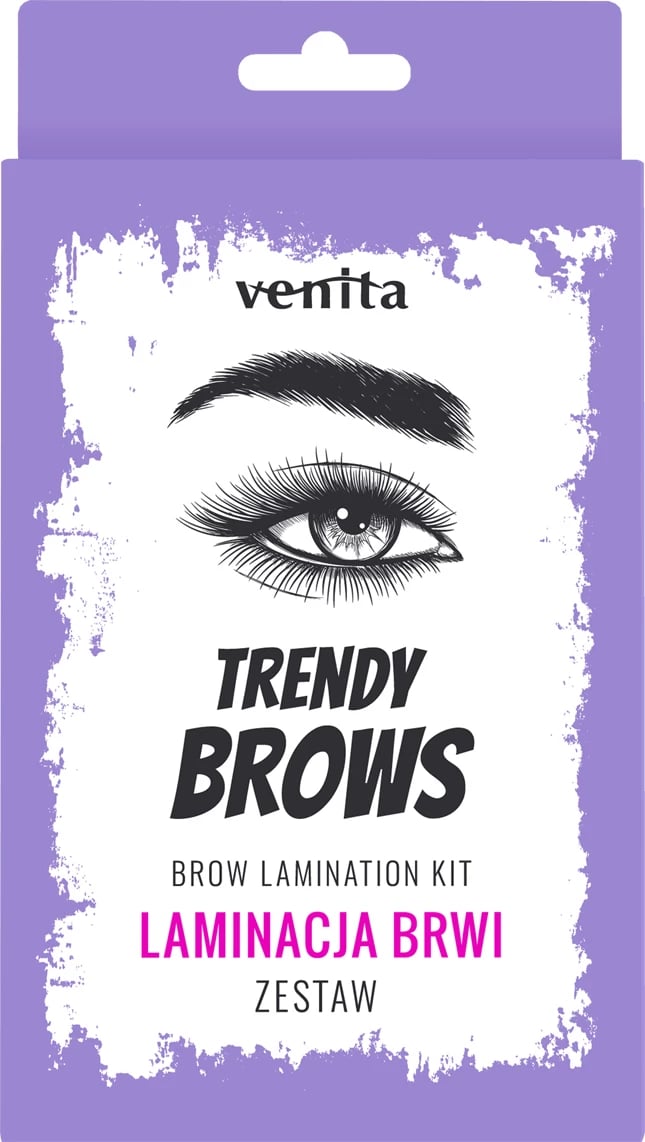Set për laminim të vetullave Venita Trendy Brows, 6 copë