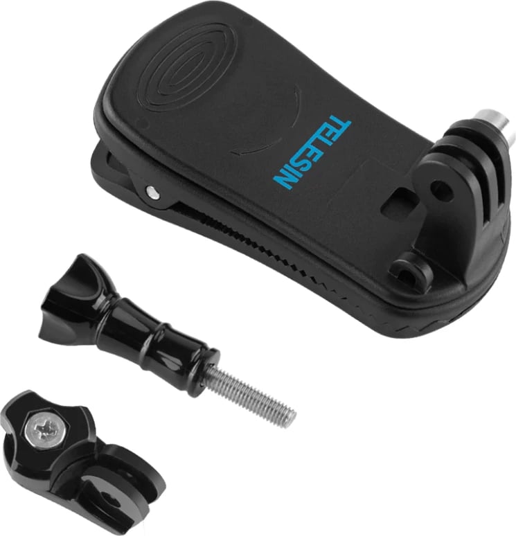 Mbajtës për çantë shpine Telesin GP-JFM-003 për kamera sportive, i zi