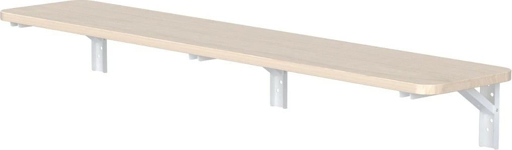 Raft palosës muror, Maclean, MC-129 WD, 100x20 cm, ngarkesë 50 kg, druri/e bardhë