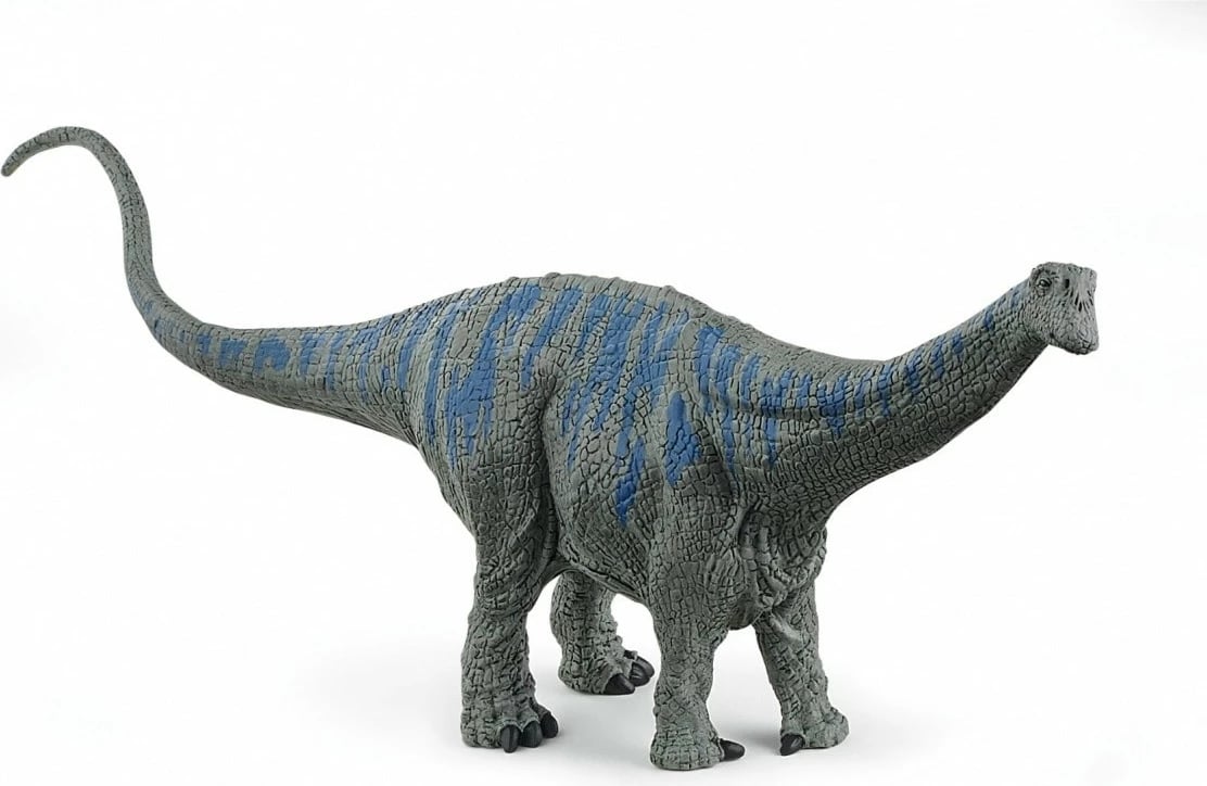Figurinë dinosauri Brontosaurus Schleich 15027, gri me vija blu