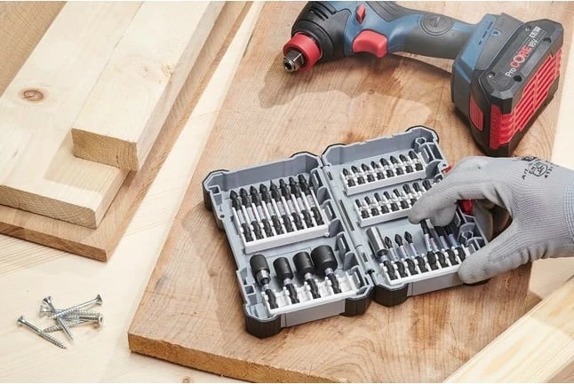 Set bitash Bosch 2 608 522 326, 7 copë, Phillips, Pozidriv, Torx, Çelik