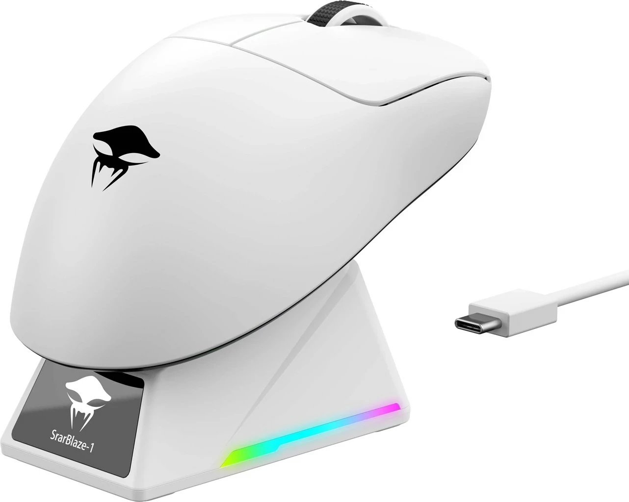Maus gaming HAVIT StarBlaze-1, me ose pa kabllo, 26000 DPI, i bardhë dhe i zi