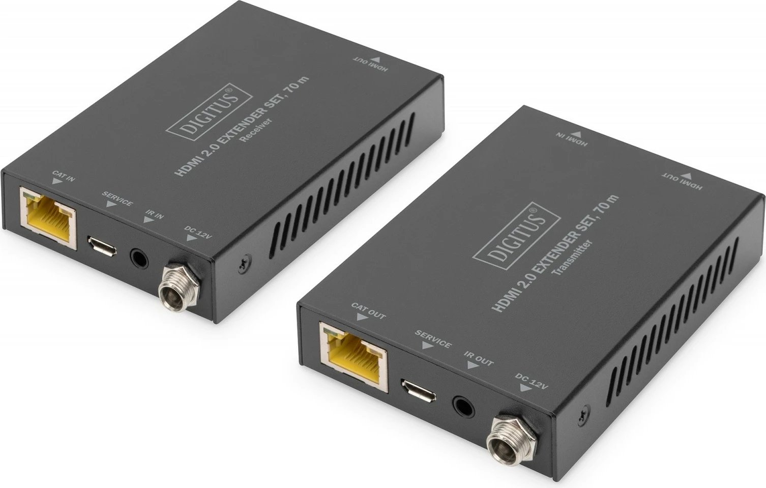 Set zgjatues HDMI Digitus DS-55506, 70m, PoC, 4K 60Hz, i zi