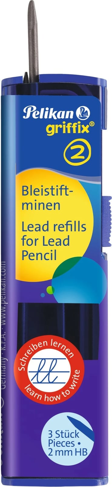 Mina për laps mekanik Pelikan Griffix B1R, 3 copë, 2mm HB