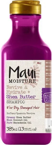 Shampon për flokë të thata Maui Shea Butter Revive, 385ml