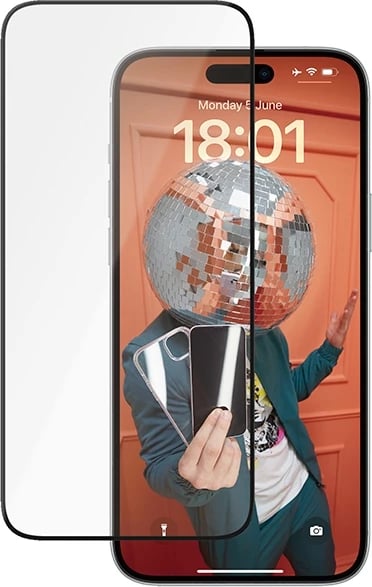 Mbrojtës ekrani qelq-keramik PanzerGlass për iPhone 15 Plus me kornizë pozicionimi
