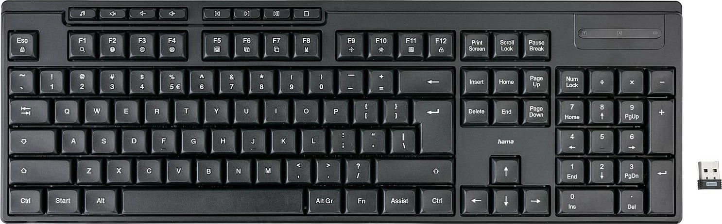 Tastierë Hama WK-200, wireless, e zezë