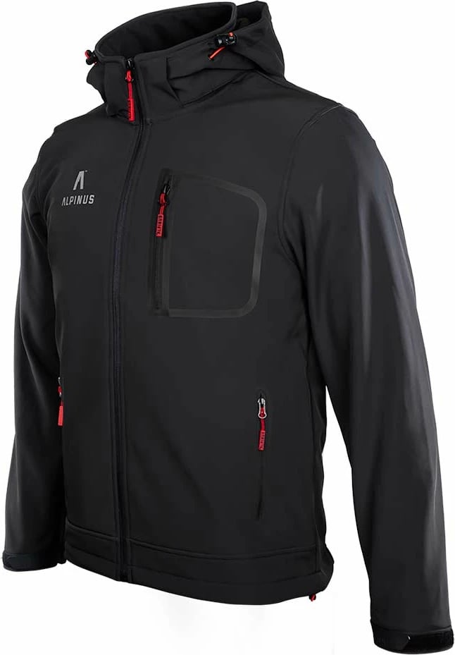 Jakne softshell për meshkuj Alpinus, e zezë