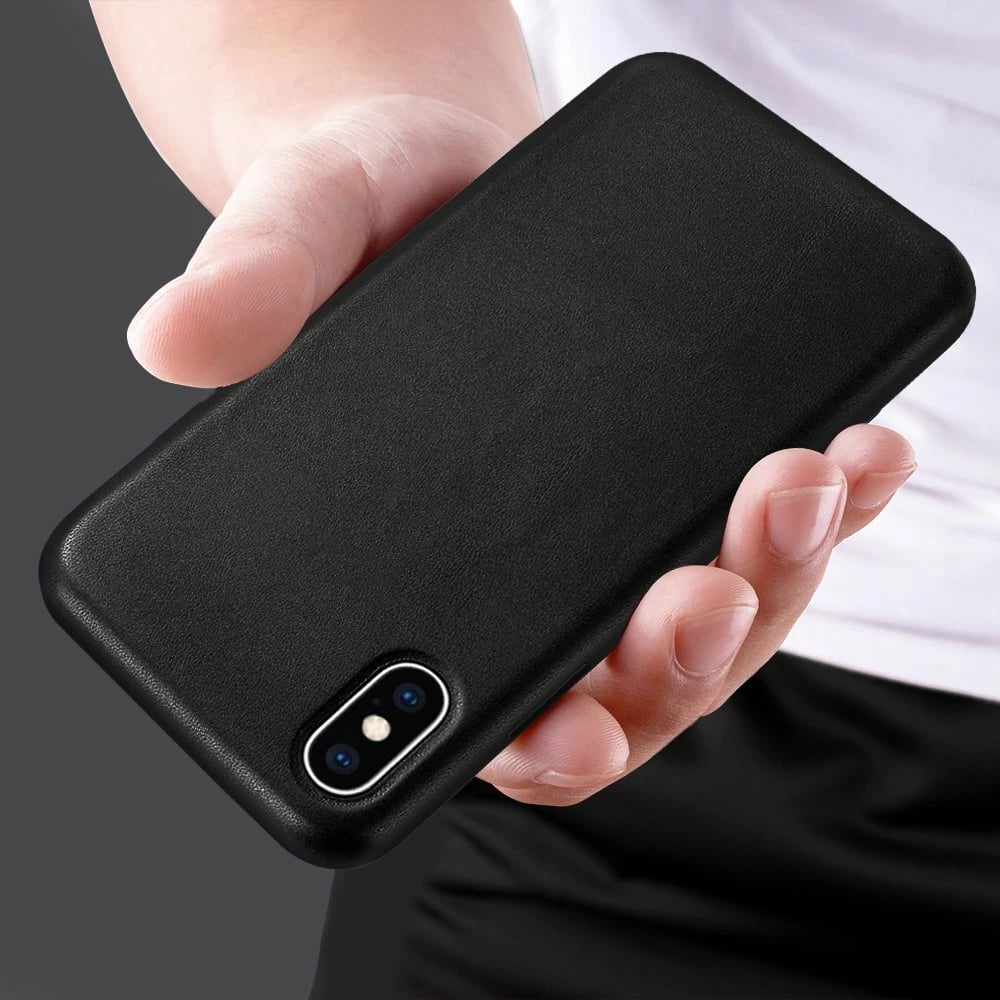 Mbështjellës Hurtel për iPhone 12 mini, lëkurë eko, Blu navy